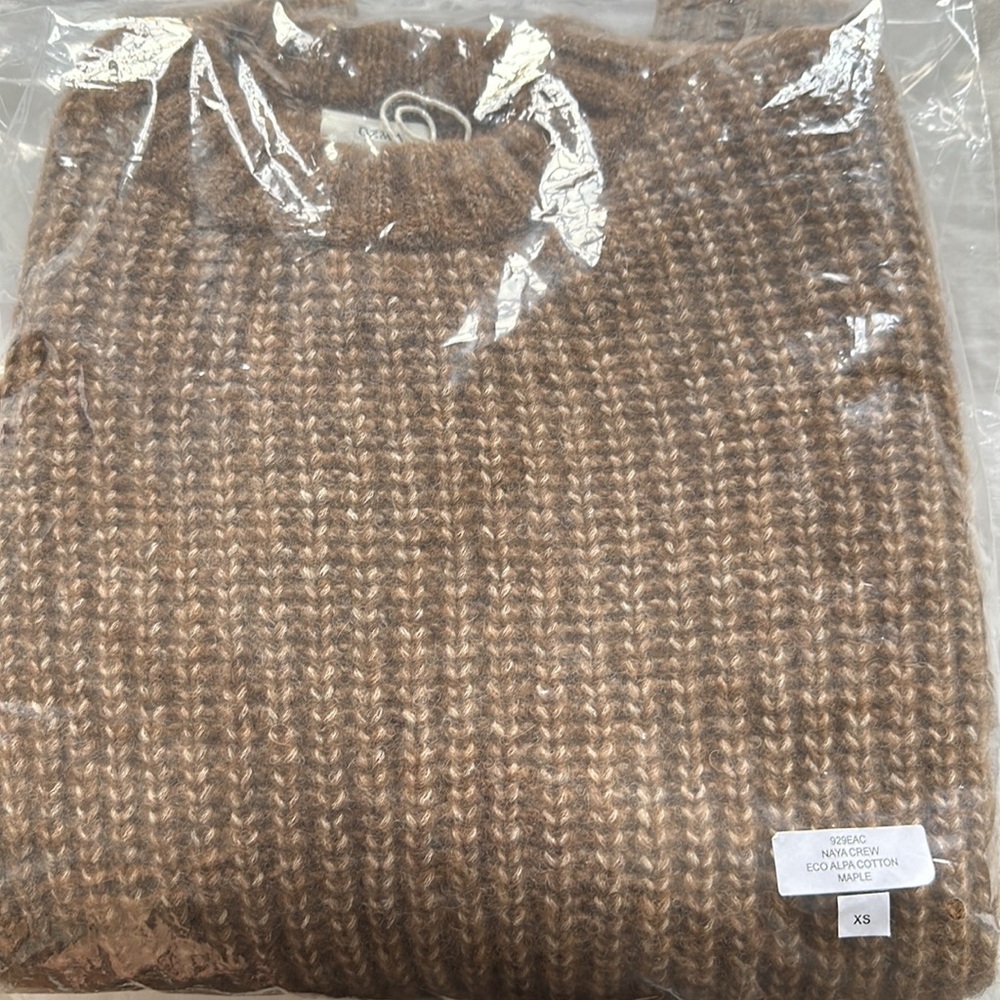 NWT OZMA NAYA SWEATER (Eco-Cloud Alpaca Cotton) Maple, size XS (sold out online) - Picture 7 of 7